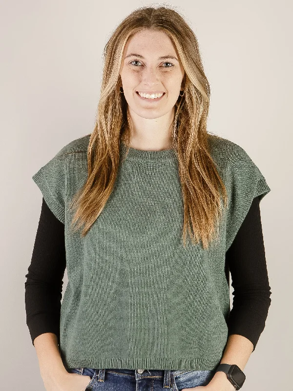 Ash Jade Viscose Sweater Vest