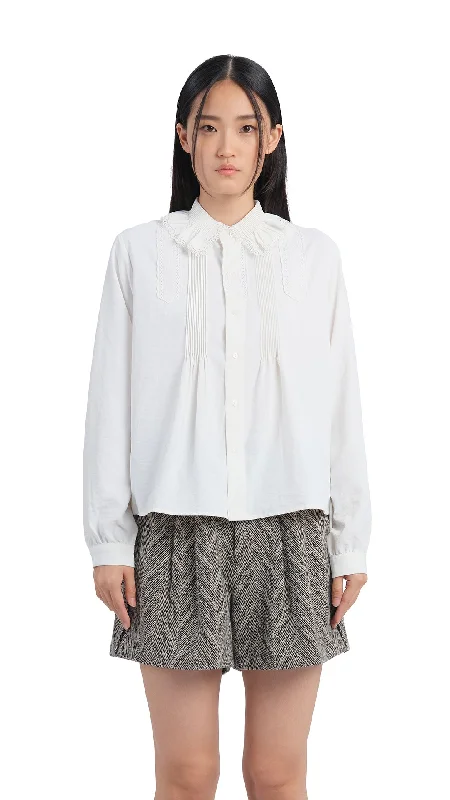 Embroidered Lace Trims Shirt