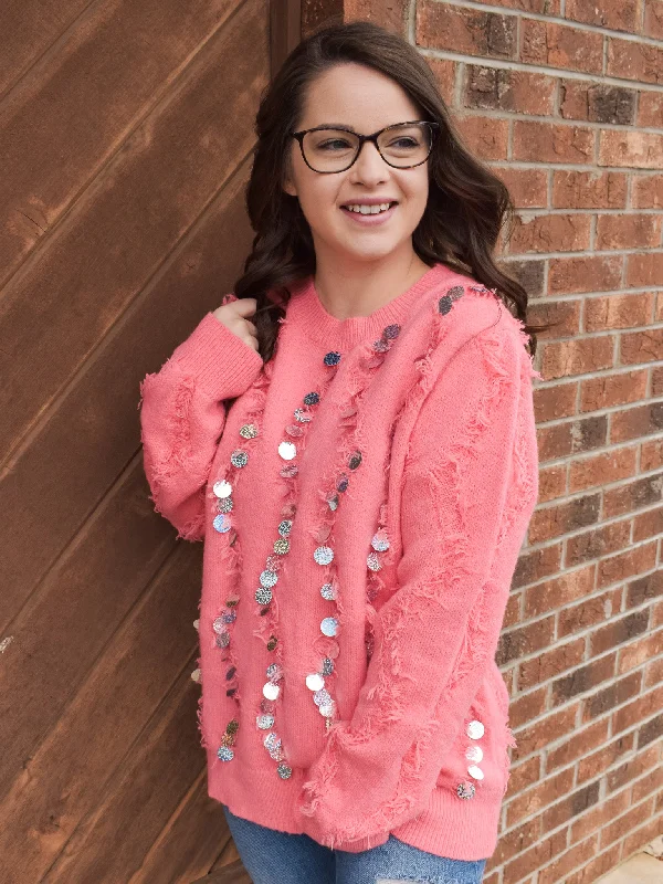 Better Than Ever Sequin Trim Sweater