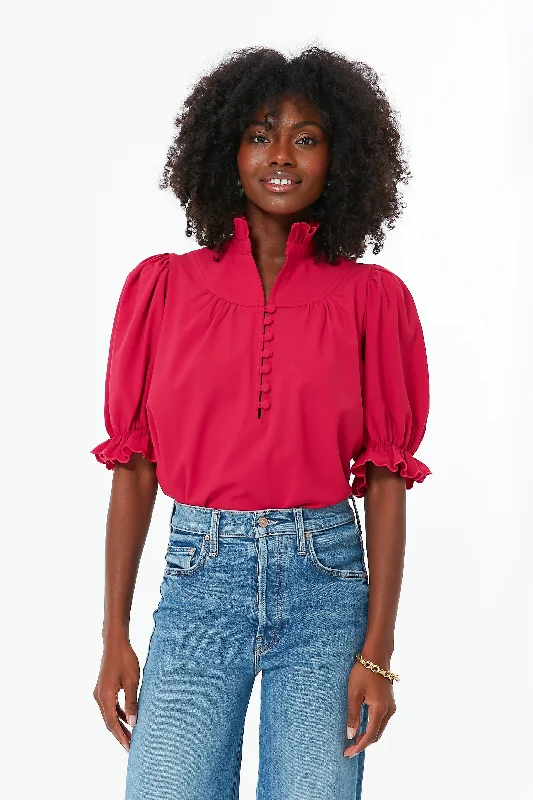 Raspberry Selena Blouse