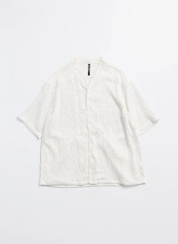 Distressed Rayon Nylon Oriental Shirt