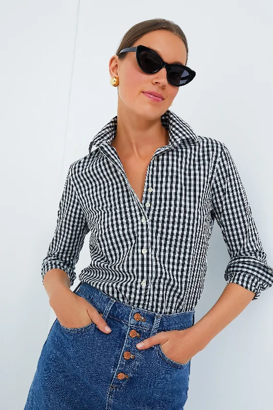 Black Gingham Long Sleeve Icon Shirt