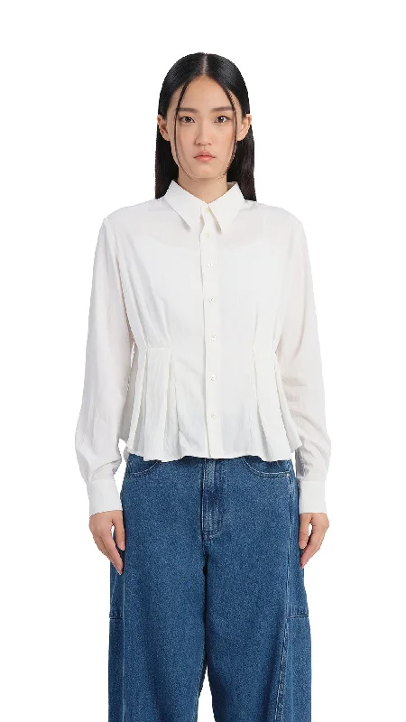 Pleated Flare Shirt