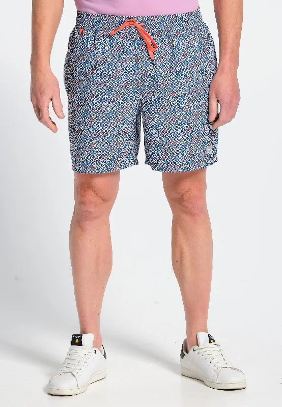 Short de bain homme imprimé smileys