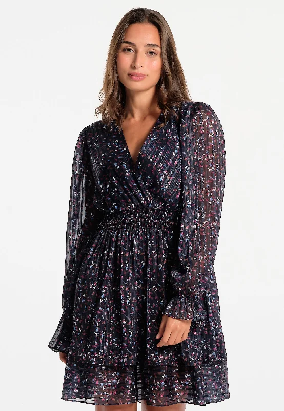 Robe femme courte avec cache-cœur