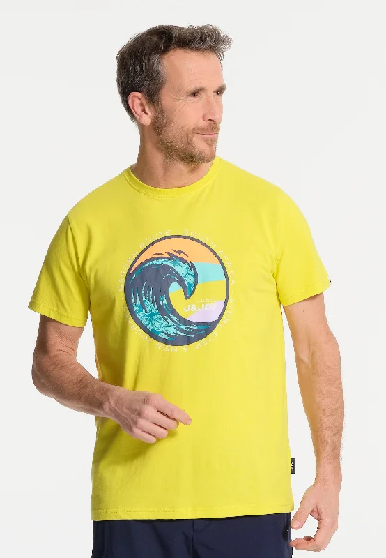 T-shirt homme citron et vague