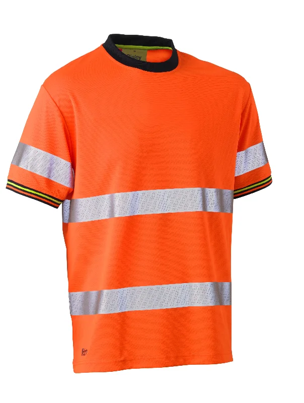 BK1220T Bisley Taped Hi Vis Polyester Mesh Short Sleeve T-Shirt