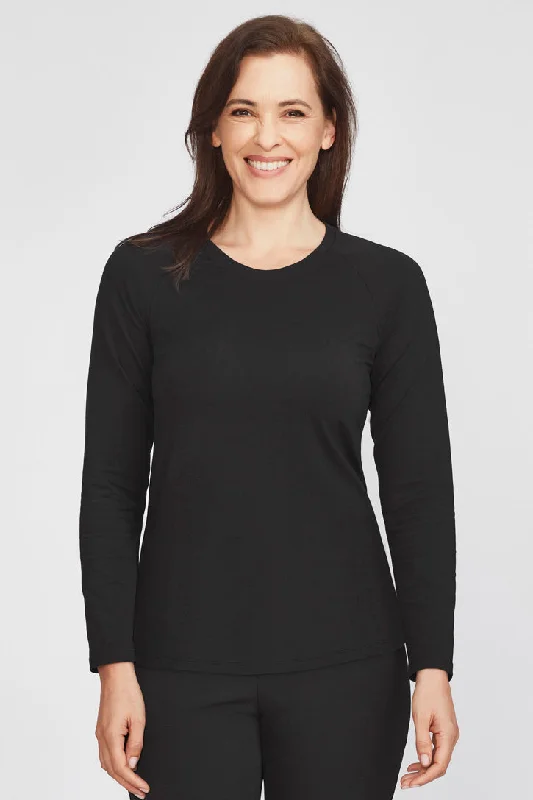 CT247LL BizCare Performance Womens Cotton Long Sleeve Tee