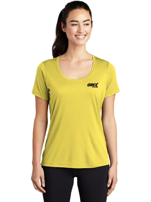 Sport-Tek Ladies Posi-Uv Pro Scoop Neck Tee