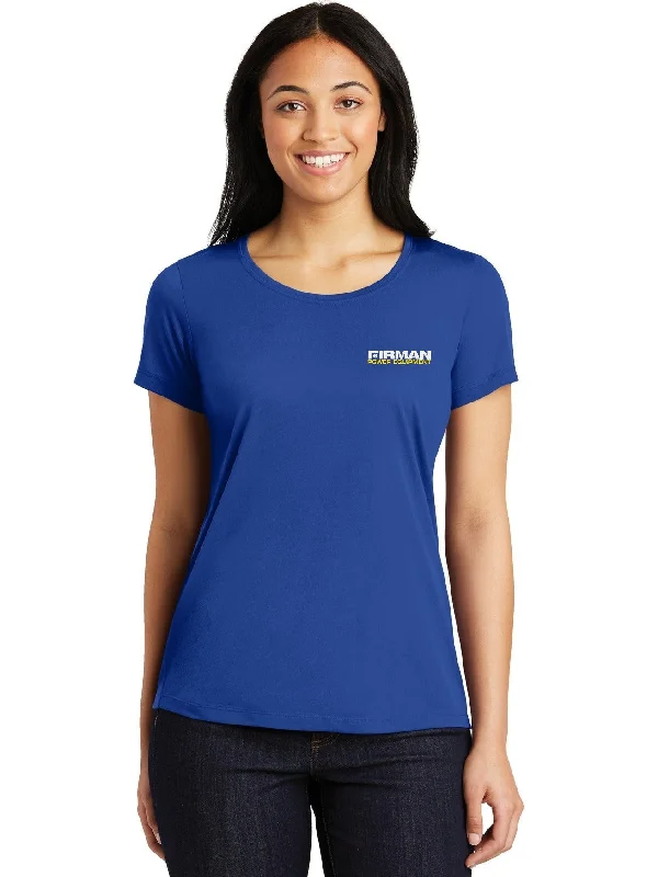 Sport-Tek Ladies Posicharge Competitor Cotton Touch Scoop Neck Tee