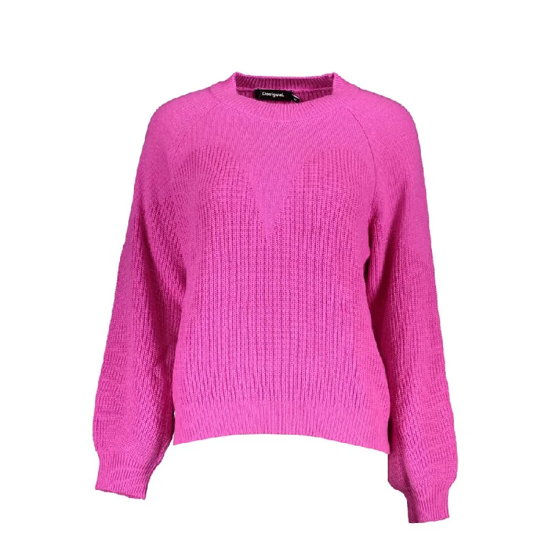 Desigual Chic Turtleneck Sweater with Contrast Women's Detailing