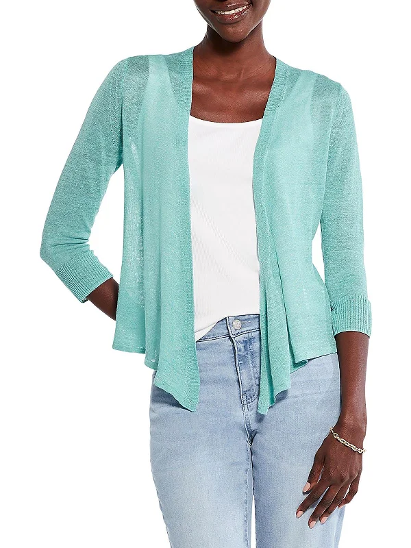 Womens Duster Ribbed Cardigan Sweater