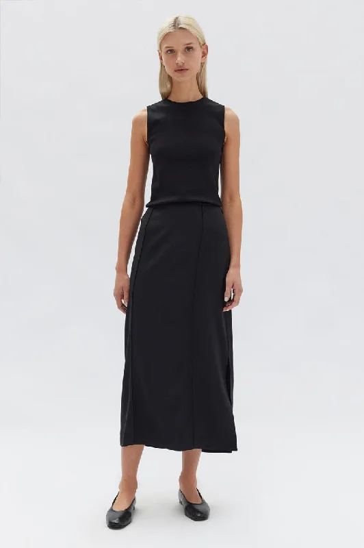 Assembly Sabine Crepe Skirt - Black