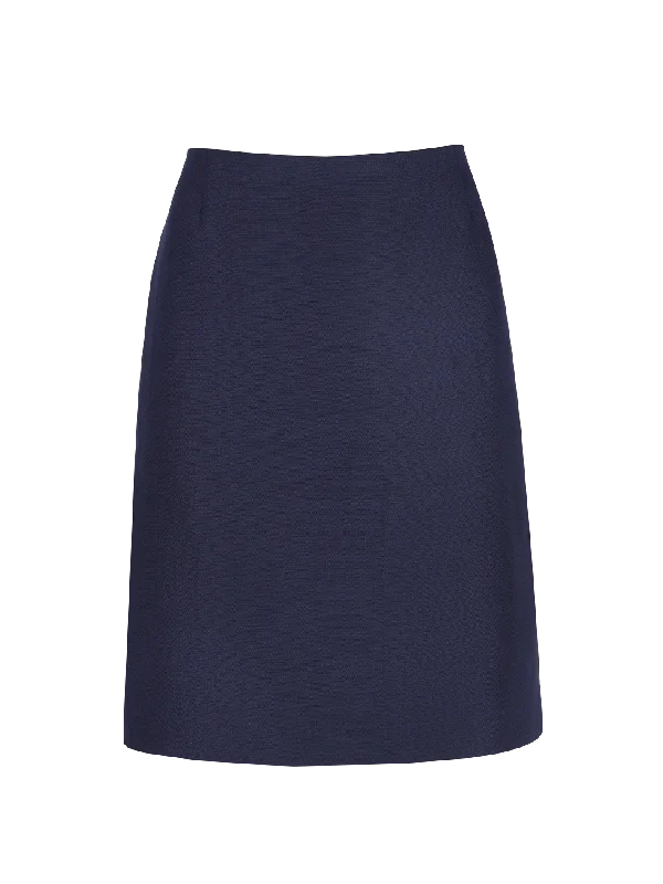 knee-length pencil skirt