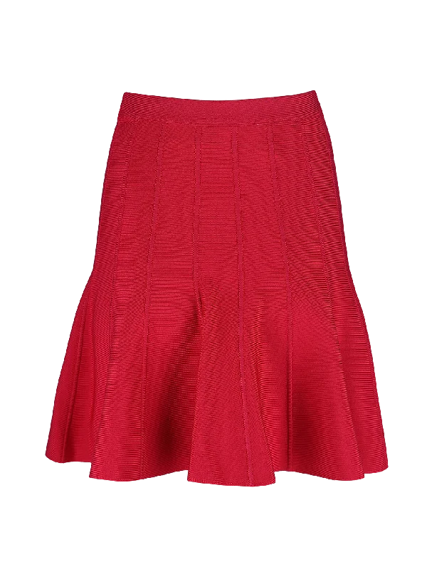 panelled mini skirt