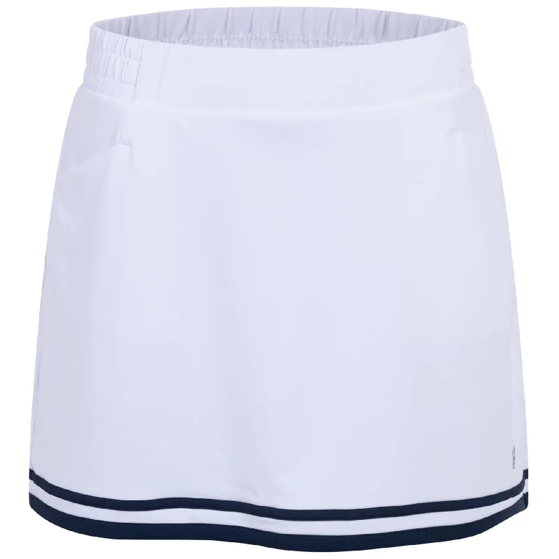 Womens Essential 16 Inch Colour Block Skort Bright White - SS24