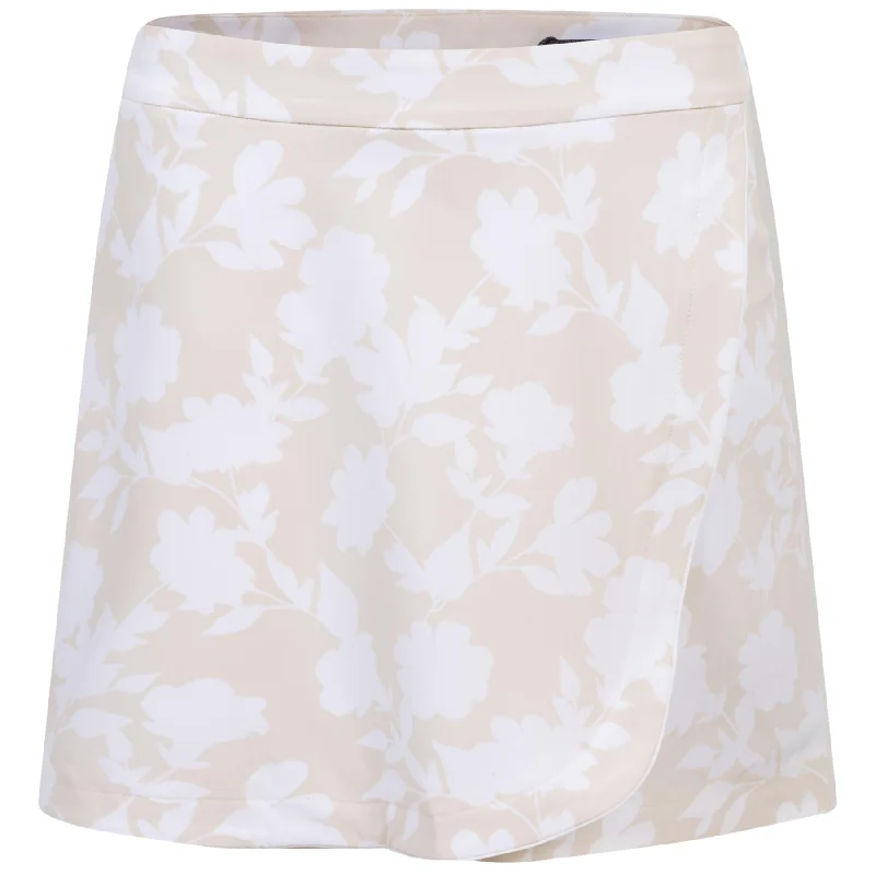 Womens Tonal Floral Maverick Stretch Skort Stone - AW23