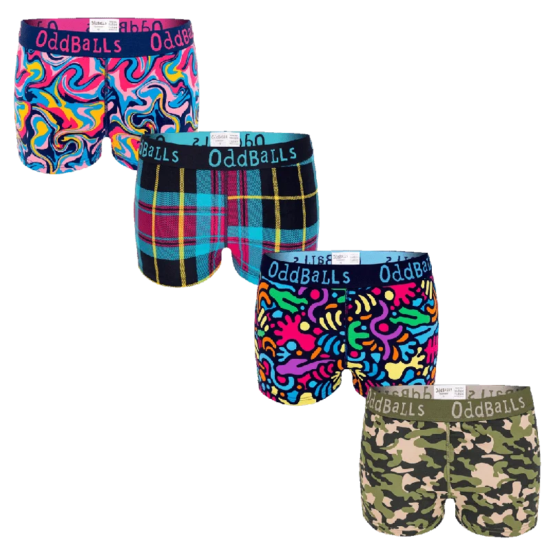 Adventure Bundle - Ladies Boxer Shorts 4 Pack Bundle