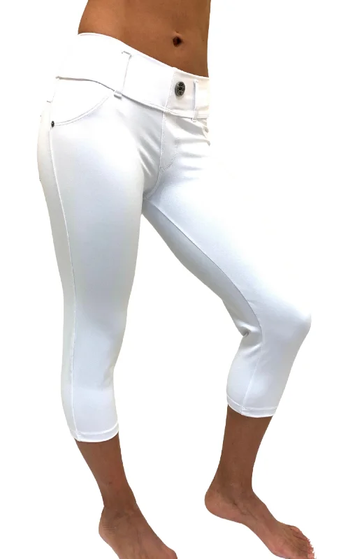 Bia Brazil Activewear Jean Capri Sl4034 White