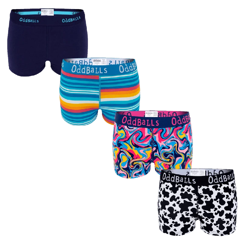 Skyline Bundle - Ladies Boxer Shorts 4 Pack Bundle