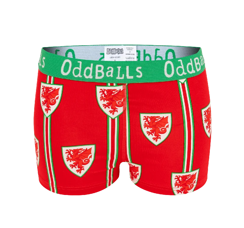 FA Wales Red & Green - Ladies Boxers