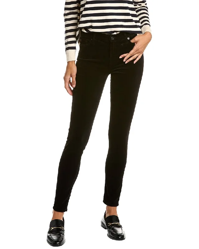 7 For All Mankind High-Waist Black Super Skinny Jean