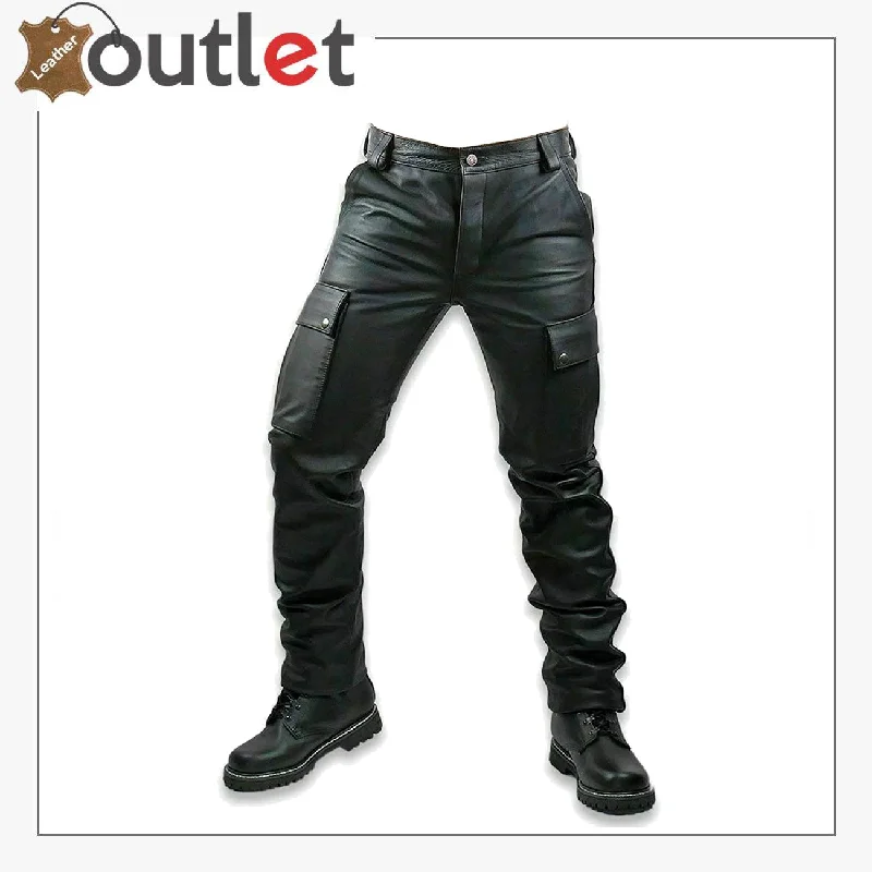 Bold and Stylish Guys in Leather Pants