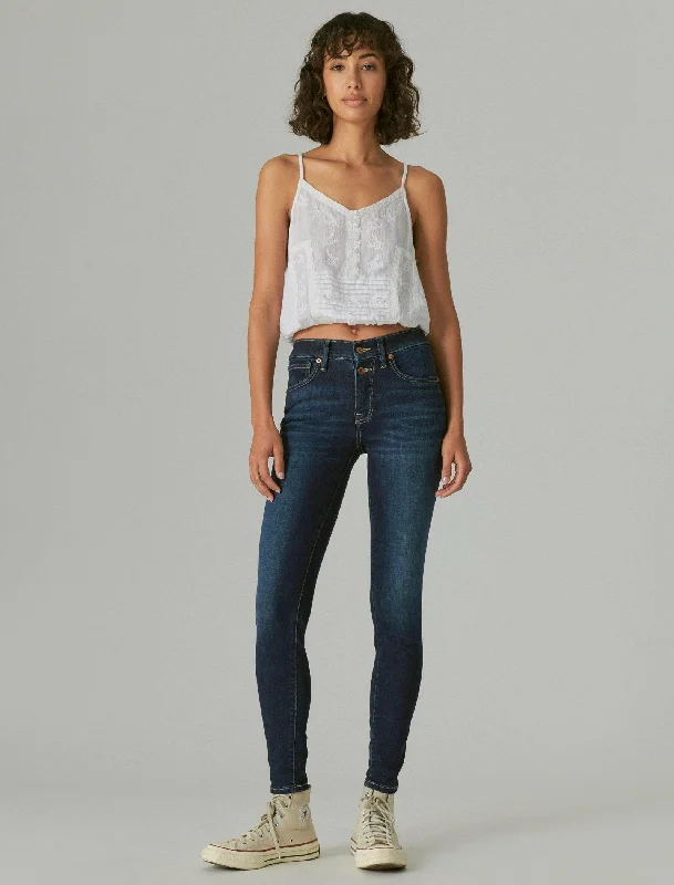 Lucky Brand Women's Mid Rise Ava Super Skinny