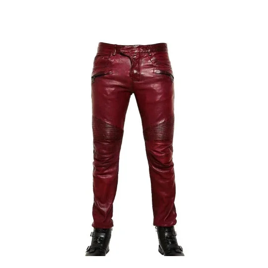 Mens Hot Genuine Leather Pants